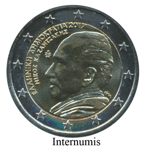 Griechenland - 2 Euro 2017 , 60. Todestag Nikos Kazantzakis , (ANK.-/KM.-) Erh. UNC