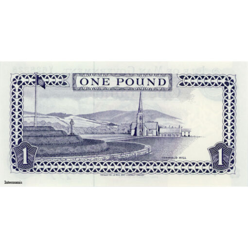 Isle of Man - 1 Pound ND (1983) , (P.40b) Erh. UNC - Image 2