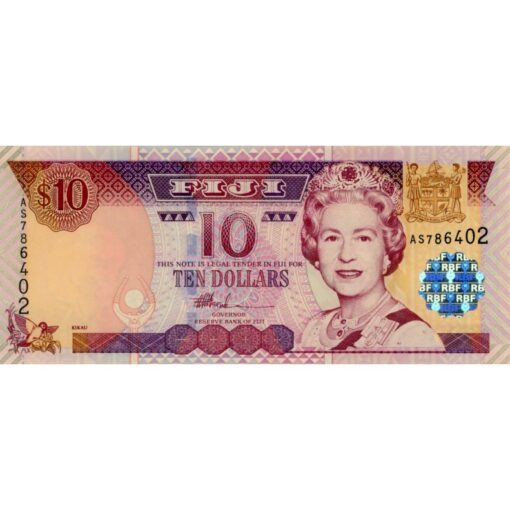 Fiji  - 10 Dollars ND (2002) , (P.106a) Erh. UNC