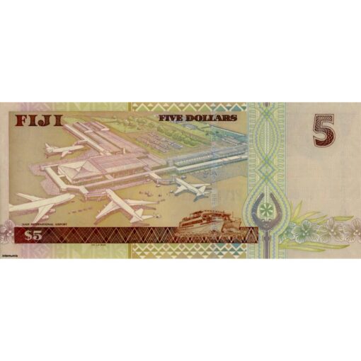 Fiji  - 5 Dollars ND (2002) , (P.105b) Erh. UNC – Bild 2