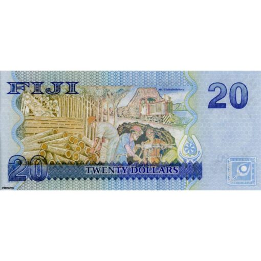 Fiji  - 20 Dollars ND (2007) , (P.112a) Erh. UNC – Bild 2