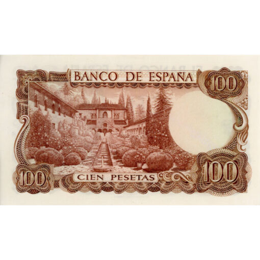 Spanien - 100 Pesetas 1970 , (P.152) Erh. AU - Image 2