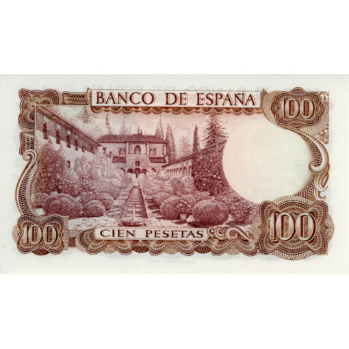 Spanien - 100 Pesetas 1970 , (P.152) Erh. UNC - Image 2