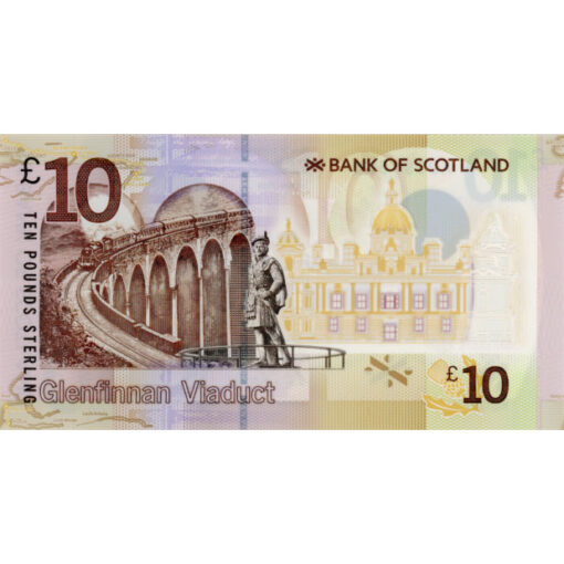 Schottland - 10 Pounds 1.06. 2016 , Sir Walter Scott, Bank of Scotland , (P.131) Erh. UNC – Bild 2