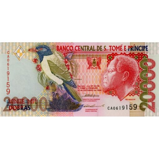 St.Thomas & Prinz  - 20.000 Dobras 22.10.1996 , (P.67a) Erh. UNC