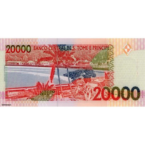 St.Thomas & Prinz  - 20.000 Dobras 22.10.1996 , (P.67a) Erh. UNC – Bild 2