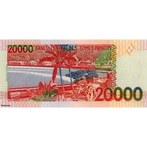 St.Thomas & Prinz  - 20.000 Dobras 22.10.1996 (2004) , (P.67b) Erh. UNC – Bild 2