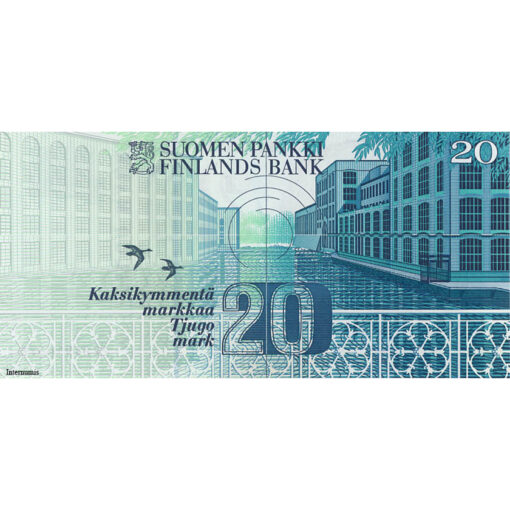 Finnland - 20 Markkaa 1993 , Us.9, (P.123) Erh. UNC – Bild 2