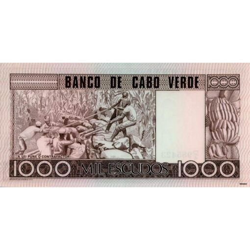 Kap Verden  - 1000 Escudos 1977, (P.56) Erh. UNC – Bild 2