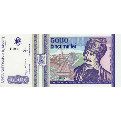 Rumänien - 5000 Lei 1993, (P.104) Erh. UNC