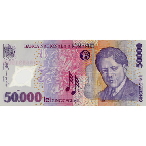 Rumänien - 50.000 Lei 2001, (P.113a) Erh. UNC