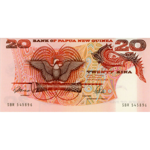 Papua Neu Guinea  - 20 Kina ND (1989), (P.10a) Erh. UNC