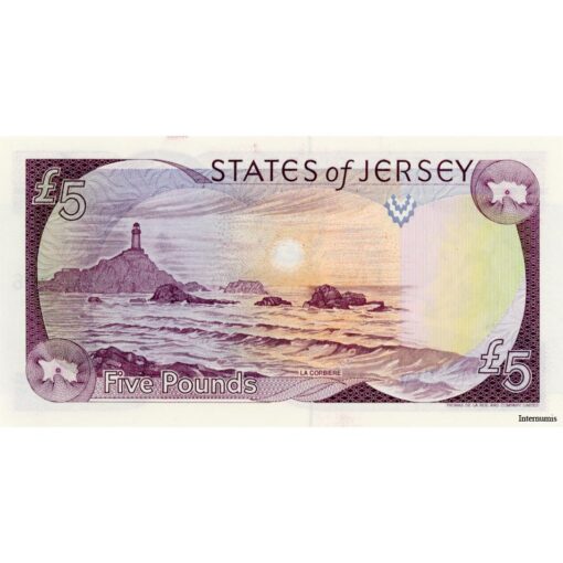 Jersey -  5 Pounds ND (1993), (P.21a) Erh. UNC – Bild 2