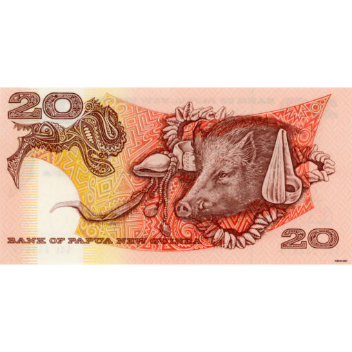 Papua Neu Guinea  - 20 Kina ND ca (2000 - 2001), (P.10b) Erh. UNC – Bild 2