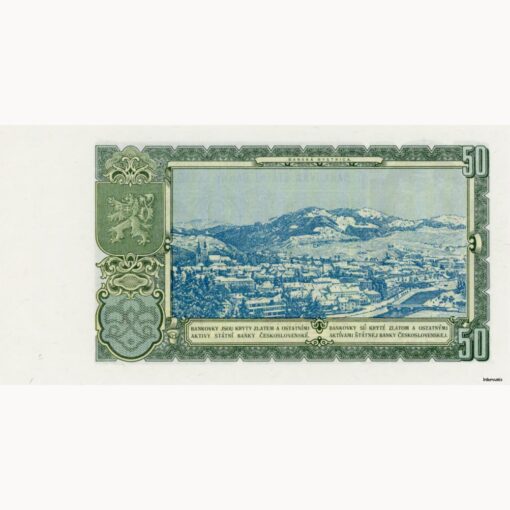 Tschechoslovakei - 50 Korun 1953, (P.85a) Erh. UNC – Bild 2