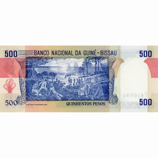 Guinea - Bissau - 500 Pesos 1990, (P.12) Erh. UNC – Bild 2