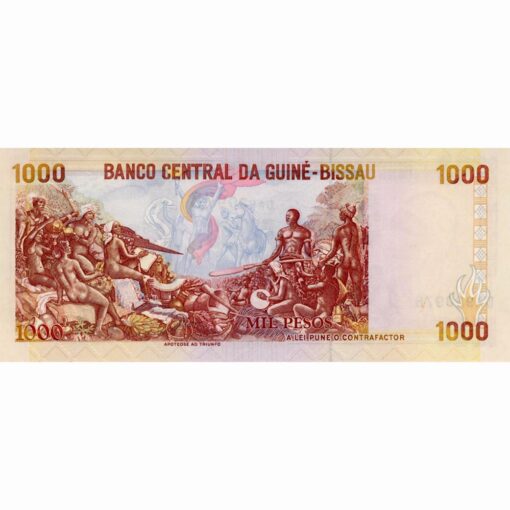 Guinea - Bissau - 1000 Pesos 1990, (P.13a) Erh. UNC – Bild 2