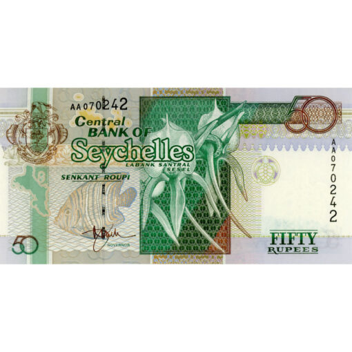 Seychellen - 50 Rupees ND(1998), (P.38a) Erh. UNC