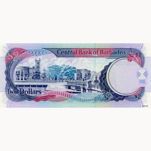 Barbados - 2 Dollars 1.5.2007, (P.66a) Erh. UNC – Bild 2