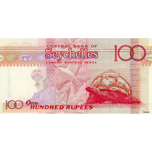 Seychellen - 100 Rupees ND(1998), (P.39) Erh. UNC – Bild 2