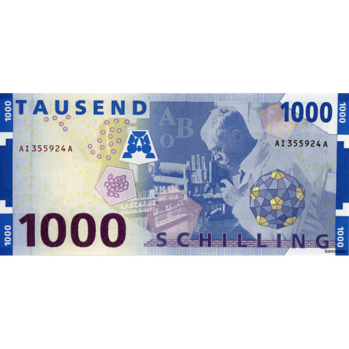 Österr.Nationalbank - 1000 Schilling 1997,Vs.Karl Landsteiner, (KK.262 / Ank 292 / P.155) Erh. I - Image 2