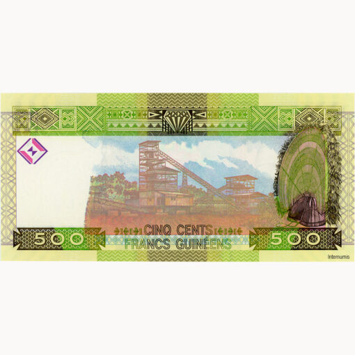 Guinea - 500 Francs 2006, (P.39) Erh. UNC – Bild 2