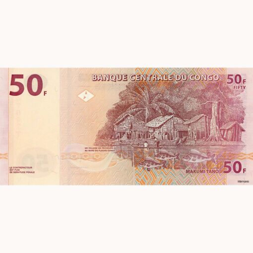 Kongo Dem.Republik - 50 Francs  2000, G & D, (P.91a) Erh. UNC – Bild 2