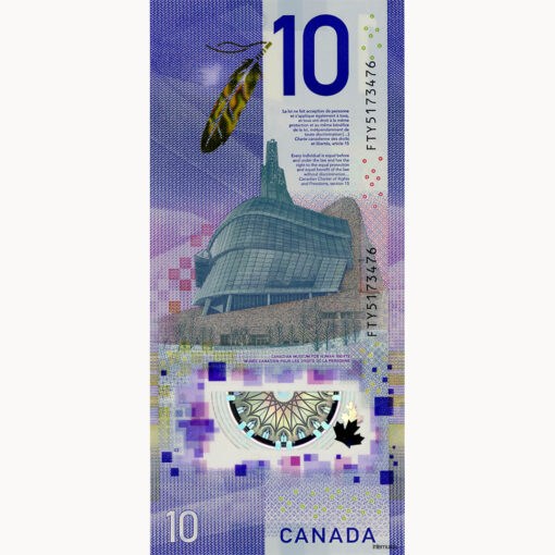 Kanada - 10 Dollars 2017 , Gedenkbanknote , (P.neu) Erh. UNC – Bild 2