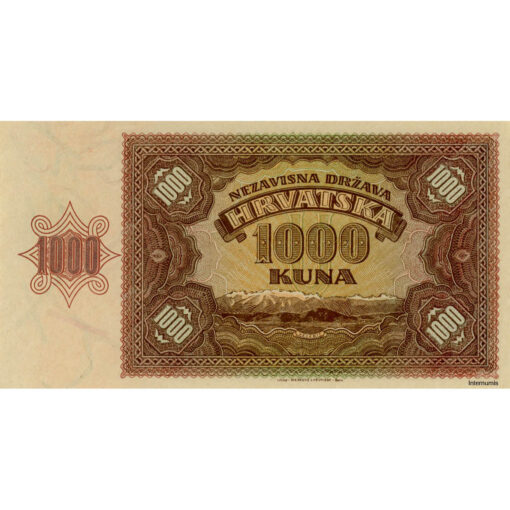 Kroatien - 1000 Kuna 26.05.1941, (P.4) Erh. AU – Bild 2