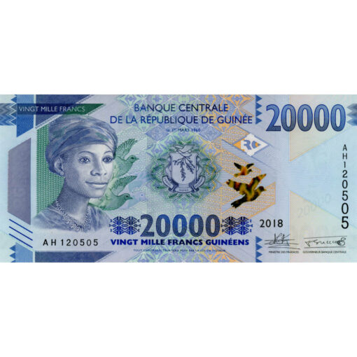 Guinea - 20.000 Francs Guineens 2018, (P.50b) Erh. UNC