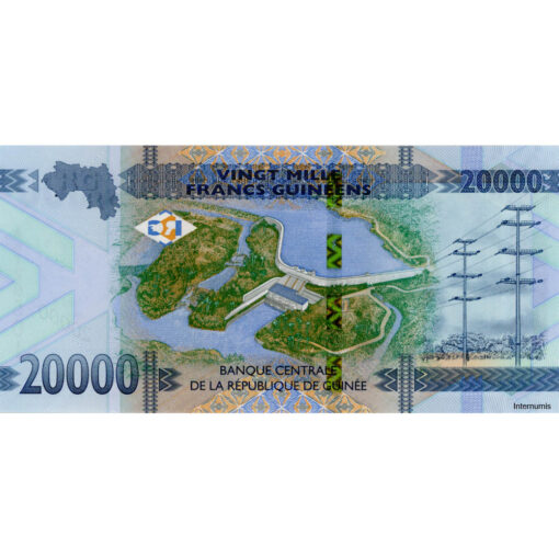 Guinea - 20.000 Francs Guineens 2018, (P.50b) Erh. UNC – Bild 2