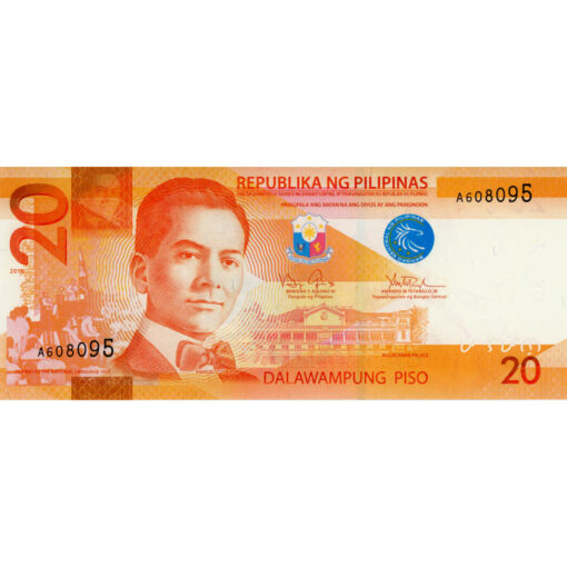 Philippinen - 20 Piso 2010, (P.206a) Erh. UNC