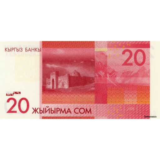 Kirgistan - 20 Som 2009, (P.24a) Erh. UNC – Bild 2