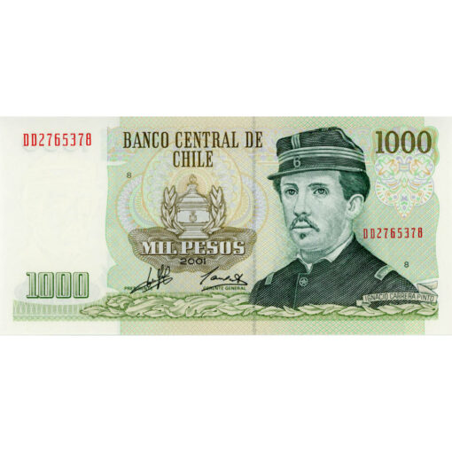 Chile - 1000 Pesos 2001, (P.154f) Erh. UNC