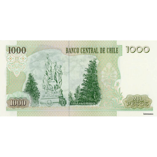 Chile - 1000 Pesos 2001, (P.154f) Erh. UNC – Bild 2