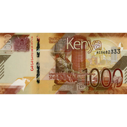 Kenia   - 1000 Shillings  2019, (P.56a) Erh. UNC