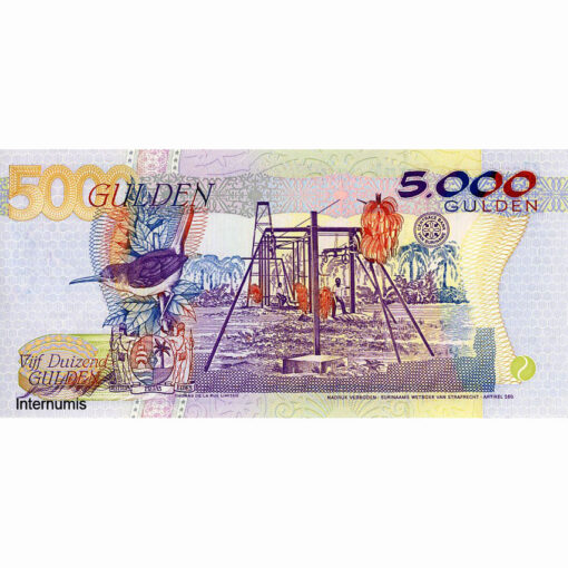 Suriname - 5000 Gulden 1997 (P.143) Erh. UNC