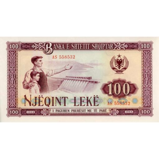 Albanien  - 1000 Leke 1964, (P.39a) Erh. AU