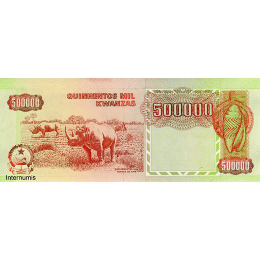 Angola - 500.000 Kwanzas 4.2.1991, (P.134) Erh. UNC – Bild 2