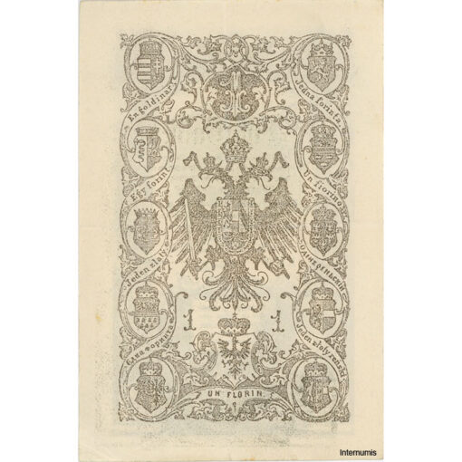 K.K.Staats-Central-Casse - 1 Gulden 1866, (KK.101 / P.A150 / ANK 140) Erh. III+ - Image 2