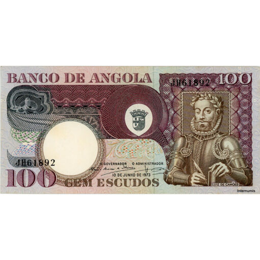 Angola - 100 Escudos 10.6.1973, (P.106) Erh. XF