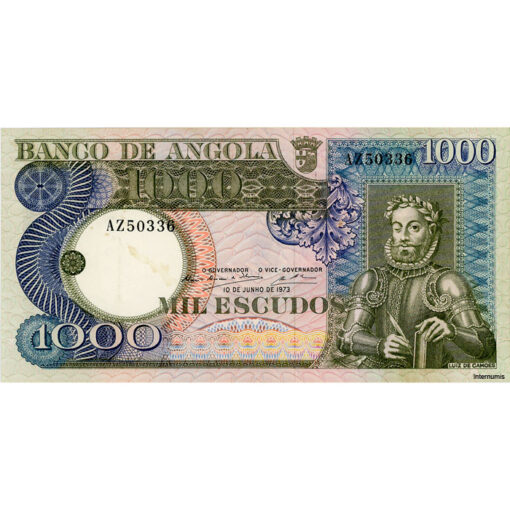 Angola - 1000 Escudos 10.6.1973, (P.108) Erh. VF