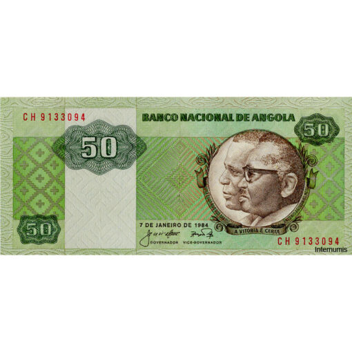 Angola - 50 Kwanzas 7.1.1984, (P.118) Erh. UNC