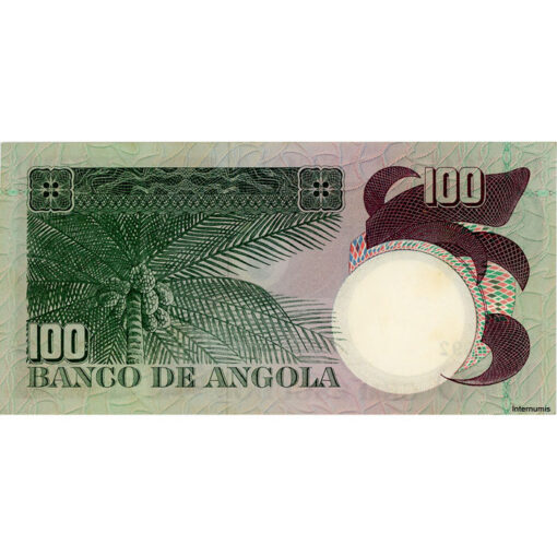 Angola - 100 Escudos 10.6.1973, (P.106) Erh. XF – Bild 2