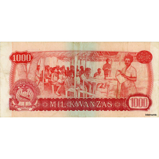 Angola - 1000 Kwanzas 14.8.1979, (P.117) Erh. VF – Bild 2