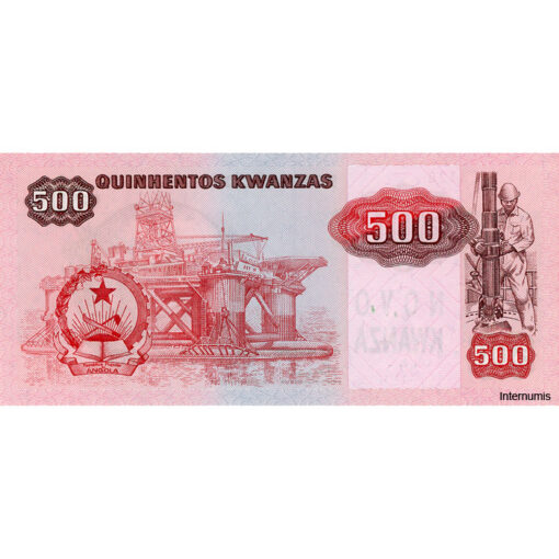 Angola - 500 Novo Kwanzas 11.11.1987, (P.123) Erh. UNC – Bild 2