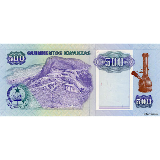 Angola - 500 Kwanzas 4.2.1991, (P.128b) Erh. UNC – Bild 2