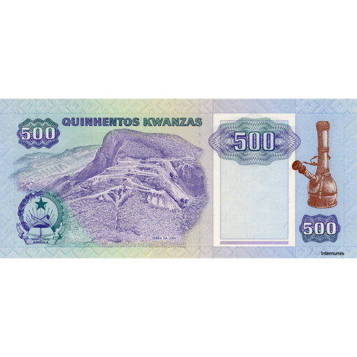 Angola - 500 Kwanzas 4.2.1991, (P.128c) Erh. UNC – Bild 2