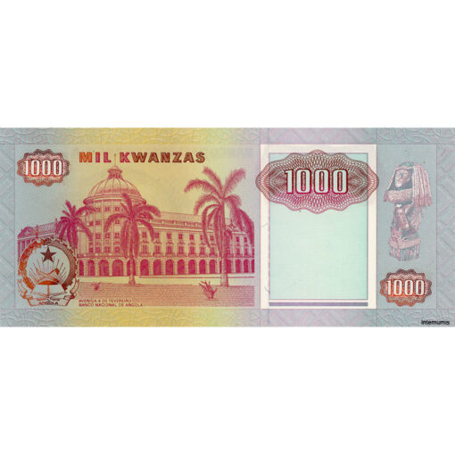 Angola - 1000 Kwanzas 4.2.1991, (P.129c) Erh. UNC – Bild 2