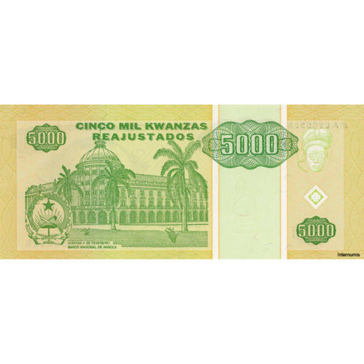 Angola - 5000 Kwanzas 1.5.1995, (P.136) Erh. UNC – Bild 2